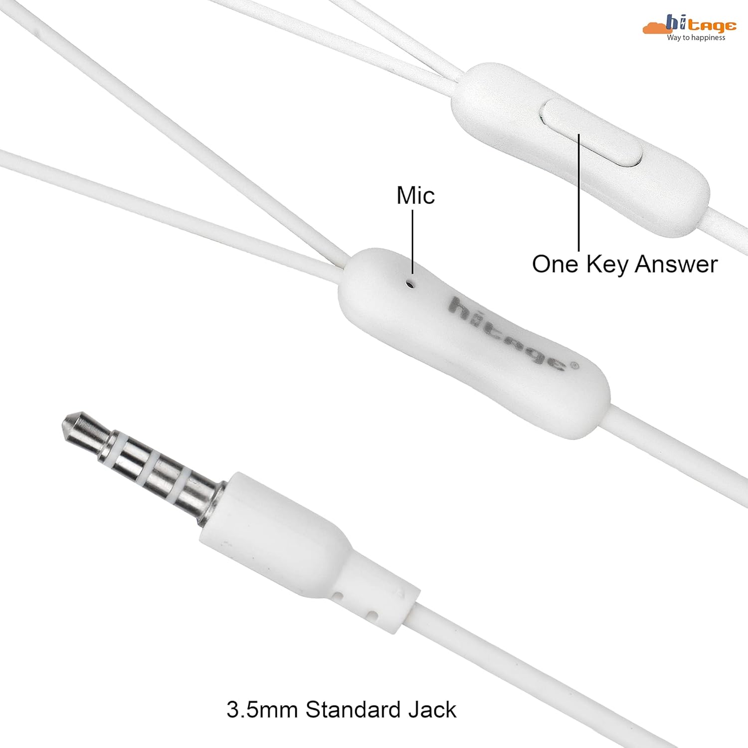 Hitage EB-13 Stereo Color Bass Series Earphone Wired Headset