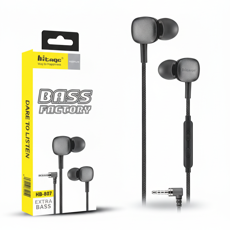 Hitage HB-807 Wired Earphone with Bass