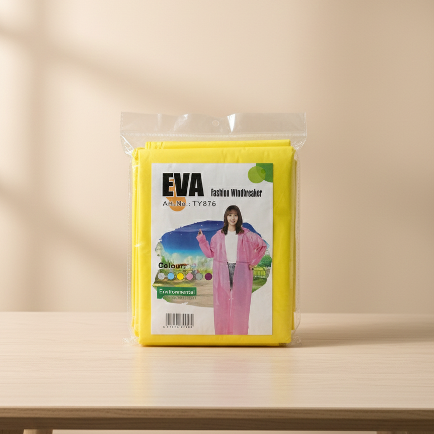 Eco-Friendly EVA Fashion Windbreaker Raincoat