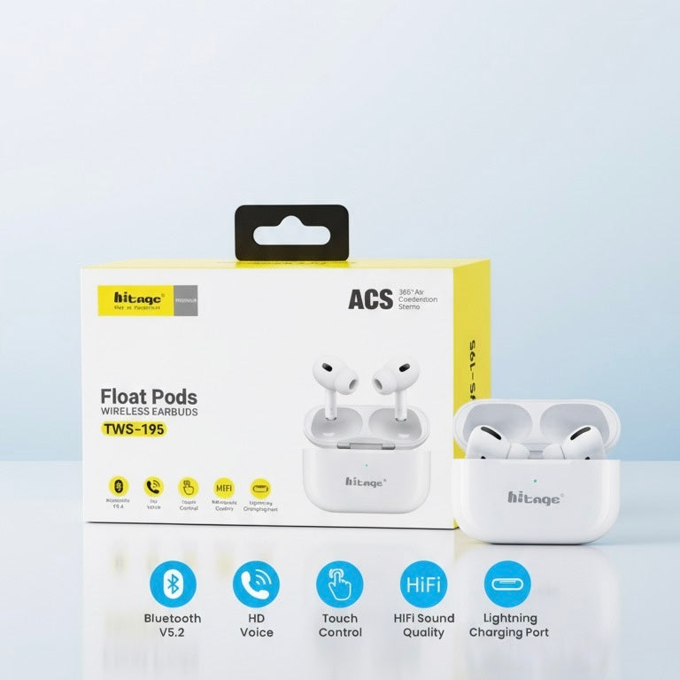 Hitage Float Pods TWS-195 Wireless Earbuds